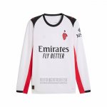 Camiseta De Futbol AC Milan Segunda Manga Larga 2025-2026