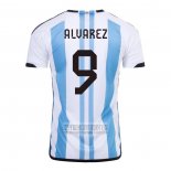 Camiseta De Futbol Argentina Jugador Alvarez Primera 2022