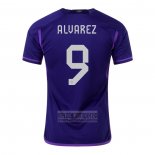 Camiseta De Futbol Argentina Jugador Alvarez Segunda 2022