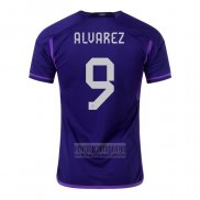 Camiseta De Futbol Argentina Jugador Alvarez Segunda 2022