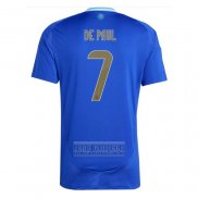 Camiseta De Futbol Argentina Jugador De Paul Segunda 2024