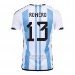 Camiseta De Futbol Argentina Jugador Romero Primera 2022