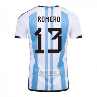 Camiseta De Futbol Argentina Jugador Romero Primera 2022