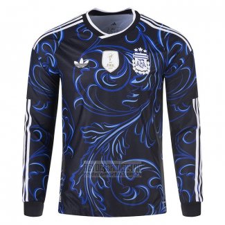 Camiseta De Futbol Argentina Segunda Manga Larga 2026