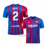 Camiseta De Futbol Barcelona Jugador Dest Primera 2021-2022