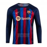 Camiseta De Futbol Barcelona Primera Manga Larga 2022-2023