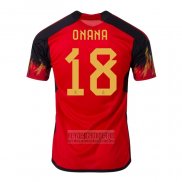 Camiseta De Futbol Belgica Jugador Onana Primera 2022