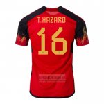 Camiseta De Futbol Belgica Jugador T.Hazard Primera 2022