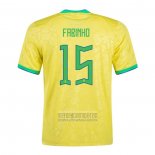 Camiseta De Futbol Brasil Jugador Fabinho Primera 2022