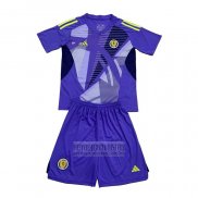 Camiseta De Futbol Escocia Portero Nino 2024 Azul