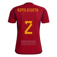 Camiseta De Futbol Espana Jugador Azpilicueta Primera 2022