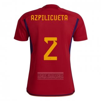 Camiseta De Futbol Espana Jugador Azpilicueta Primera 2022