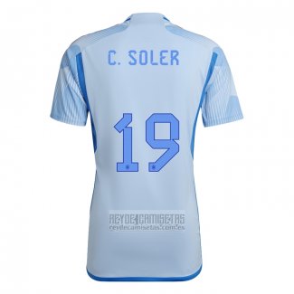 Camiseta De Futbol Espana Jugador C.Soler Segunda 2022