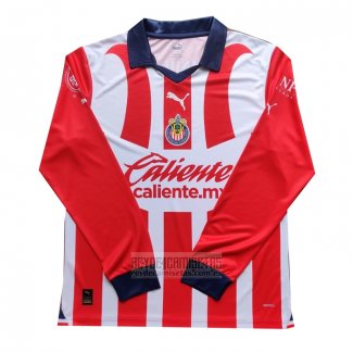 Camiseta De Futbol Guadalajara Primera Manga Larga 2023-2024