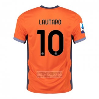 Camiseta De Futbol Inter Milan Jugador Lautaro Tercera 2023-2024