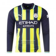 Camiseta De Futbol Manchester City Segunda Manga Larga 2024-2025