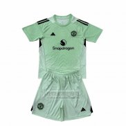 Camiseta De Futbol Manchester United Portero Nino 2025-2026 Verde