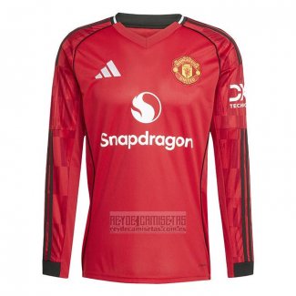 Camiseta De Futbol Manchester United Primera Manga Larga 2025-2026