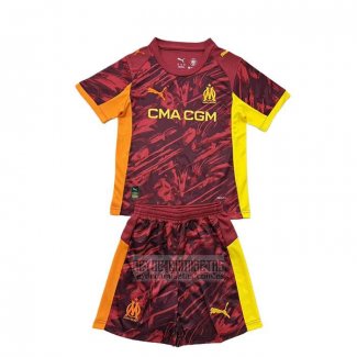 Camiseta De Futbol Olympique Marsella Portero Nino 2025-2026 Rojo