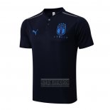 Camiseta De Futbol Polo del Italia 2022-2023 Azul