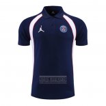 Camiseta De Futbol Polo del Paris Saint-Germain Jordan 2022-2023 Azul Marino