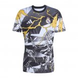 Camiseta De Futbol Pre Partido del Real Madrid 2025-2026 Negro Blanco