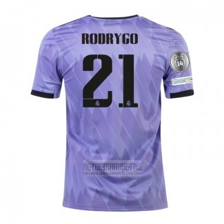 Camiseta De Futbol Real Madrid Jugador Rodrygo Segunda 2022-2023