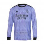 Camiseta De Futbol Real Madrid Segunda Manga Larga 2022-2023