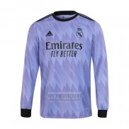 Camiseta De Futbol Real Madrid Segunda Manga Larga 2022-2023