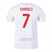 Camiseta De Futbol Suiza Jugador Embolo Segunda 2022