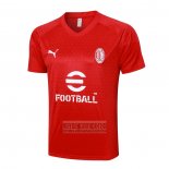 Camiseta De Futbol de Entrenamiento AC Milan 2023-2024 Rojo