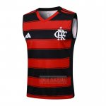 Camiseta De Futbol de Entrenamiento Flamengo Sin Mangas 2025-2026 Negro Rojo