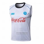 Camiseta De Futbol de Entrenamiento Napoli Sin Mangas 2025-2026 Blanco