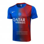 Camiseta De Futbol de Entrenamiento Paris Saint-Germain 2025-2026 Azul Rojo