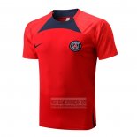 Camiseta De Futbol de Entrenamiento Paris Saint-Germain 2022-2023 Rojo