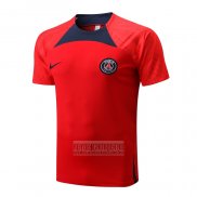 Camiseta De Futbol de Entrenamiento Paris Saint-Germain 2022-2023 Rojo