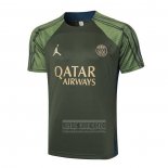 Camiseta De Futbol de Entrenamiento Paris Saint-Germain Jordan 2024-2025 Verde