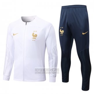 Chandal de Chaqueta del Francia 2022-2023 Blanco