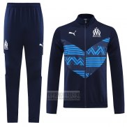 Chandal de Chaqueta del Olympique Marsella 2022-2023 Azul