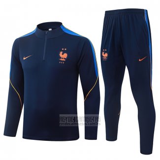 Chandal de Sudadera del Francia Nino 2026-2027 Azul