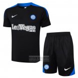 Chandal del Inter Milan Manga Corta 2024-2025 Azul - Pantalon Corto