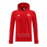 Chaqueta con Capucha del Arsenal 2022-2023 Rojo