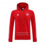 Chaqueta con Capucha del Arsenal 2022-2023 Rojo