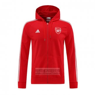 Chaqueta con Capucha del Arsenal 2022-2023 Rojo