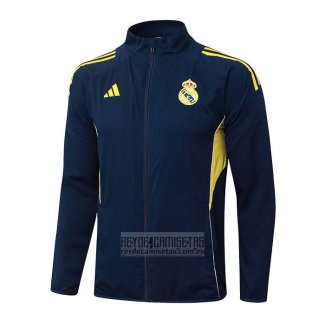 Chaqueta del Real Madrid 2025-2026 Azul Amarillo
