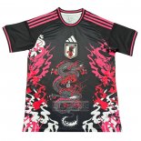 Tailandia Camiseta De Futbol Japon Dragon 2024-2025 Negro y Rosa