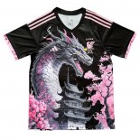 Tailandia Camiseta De Futbol Japon Dragon 2024-2025 Negro y Rosa