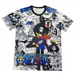 Tailandia Camiseta De Futbol Japon ONE PIECE 2024-2025 Blanco