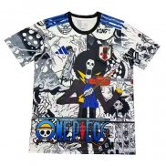 Tailandia Camiseta De Futbol Japon ONE PIECE 2024-2025 Blanco