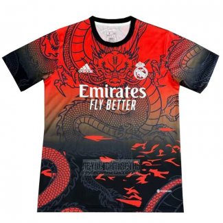 Tailandia Camiseta De Futbol Real Madrid Dragon 2024-2025 Rojo